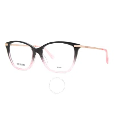 Moschino Demo Butterfly Ladies Eyeglasses Mol572 03h2 53 In Black