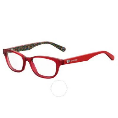 Moschino Demo Cat Eye Ladies Eyeglasses Mol512 0c9a 50 In Red