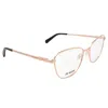 Moschino Demo Cat Eye Ladies Eyeglasses Mol552 0ddb 52 In Gold