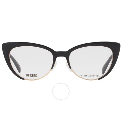 Moschino Demo Cat Eye Ladies Eyeglasses Mos521 0807 51 In Black