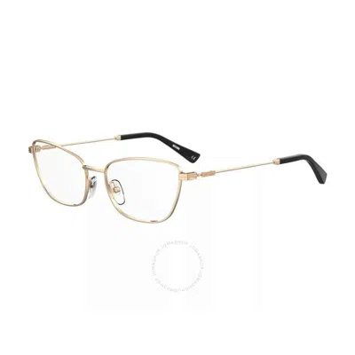 Moschino Demo Cat Eye Ladies Eyeglasses Mos575 0000 54 In Gold