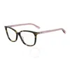 Moschino Demo Square Ladies Eyeglasses Mol546 0086 57 In Tortoise