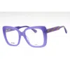 Moschino Demo Square Ladies Eyeglasses Mos614 0b3v 52 In Multi