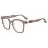 Moschino Demo Square Ladies Eyeglasses Mos630 0fwm 50 In Neutral