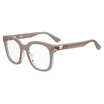 Moschino Demo Square Ladies Eyeglasses Mos630 0fwm 50 In Neutral