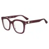 Moschino Demo Square Ladies Eyeglasses Mos630 0lhf 50 In Brown