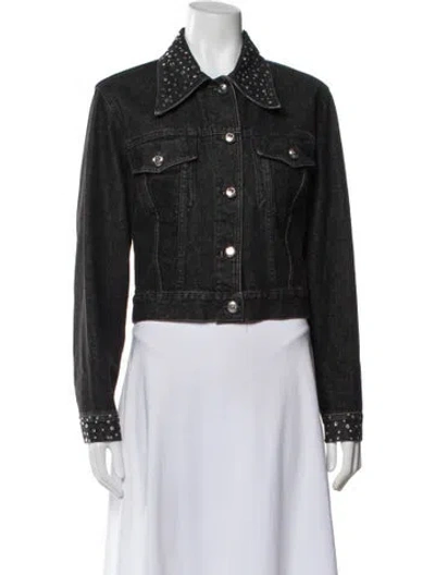 Pre-owned Moschino Denim Jacket In Black