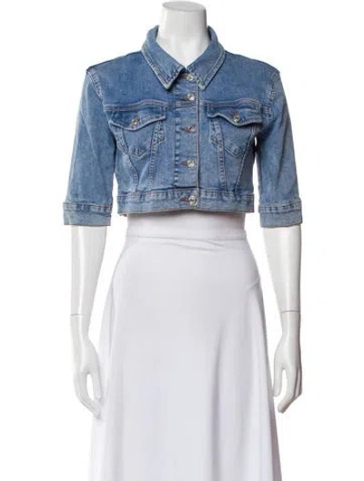 Pre-owned Moschino Denim Jacket In Blue