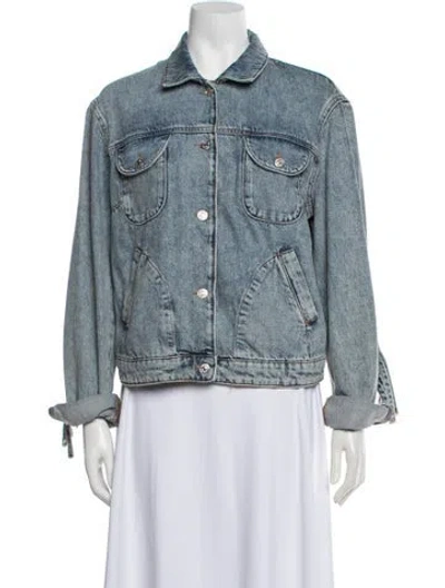 Pre-owned Moschino Denim Jacket In Blue