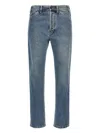 Moschino Denim Jeans With Five-pocket Design And Belt Loops In Blue