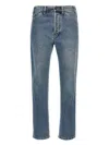 Moschino Denim Jeans With Five-pocket Design And Belt Loops In Blue