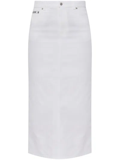 MOSCHINO DENIM MIDI SKIRT