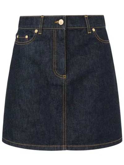 Moschino Klassischer Jeans-minirock In Blau