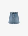 MOSCHINO DENIM MINI SKIRT LAUREL CROWN LABEL