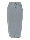 Moschino Denim Skirt In Azul
