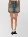 Moschino Denim Skirt Belt Loops In Blue