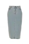 Moschino Denim Skirt In Blue