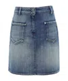 Moschino Denim Skirt In Blue