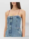 Moschino Denim Suit Spaghetti Straps