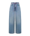Moschino Denim Trousers With Belt Loops In Blue