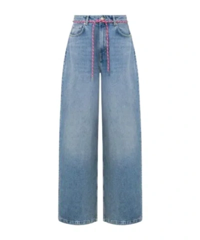 MOSCHINO DENIM TROUSERS WITH BELT LOOPS