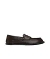 Moschino Desert Penny Strap Loafers In Black