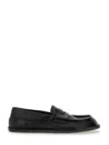 Moschino Desert Penny Strap Loafers In Black