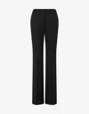 Moschino Stretch Polyester Trousers In Black
