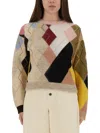 Moschino Knitwear Crew Neck Long Sleeves Soft Texture In Multi