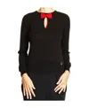 Moschino Dig And Cut The Details Of The Sweater In Black