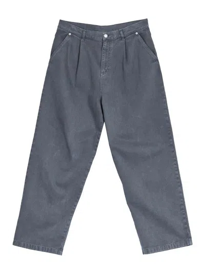 Moschino Discoriato Pinces Trousers In Gray