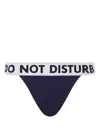 Moschino Do Not Disturb Stretch Jersey Brazilian Briefs In Blue