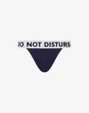 Moschino Do Not Disturb Stretch Jersey Brazilian Briefs In Blue