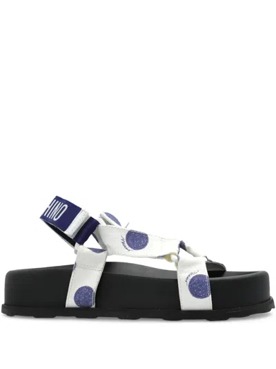 Moschino Couture Sandal With Logo In White