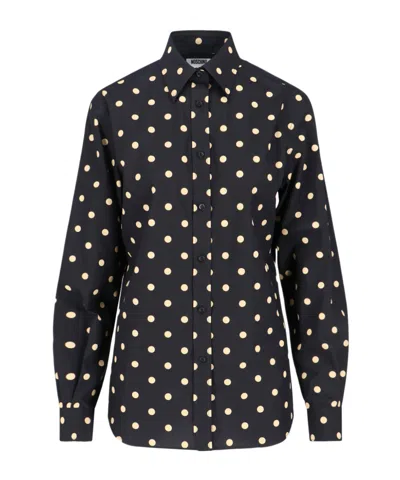 MOSCHINO MOSCHINO DOT PRINTED BUTTONED BLOUSE