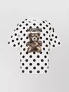 Moschino Teddy Bear Printed Organic Cotton Jersey T-shirt In White