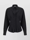 Moschino Dotted Shirt With Collar And Long Sleeves In Black