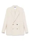 Moschino Double-breasted Blazer In White