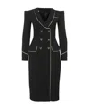 Moschino Double-breasted Dress In Black