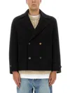 Moschino Blazer Featuring Notched Lapels And Button Detailing In Black