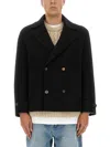 Moschino Blazer Featuring Notched Lapels And Button Detailing In Black
