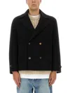 Moschino Blazer Featuring Notched Lapels And Button Detailing In Black