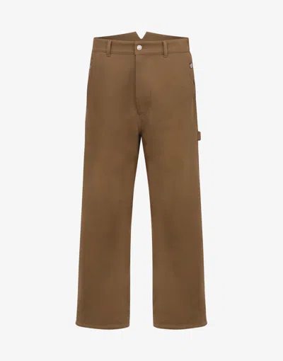MOSCHINO DOUBLE COTTON TRICOTINE PANTS
