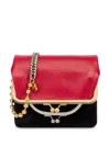 Moschino Double Layer Shoulder Bag In Red