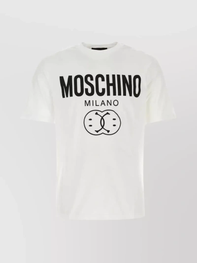 Moschino T-shirt-52 Nd  Male In White/black