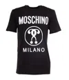 MOSCHINO DOUBLE QUESTION MARK LOGO T-SHIRT