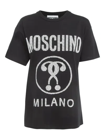 Pre-owned Moschino Double Question Mark T-shirt