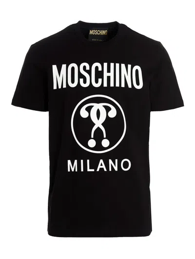 Moschino Double Question Mark T-shirt In Multicolour