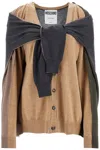 Moschino Virgin Wool Cardigan In Beige