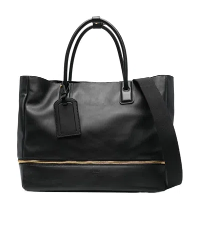 MOSCHINO DOUBLE-HANDLE SHOULDER BAG